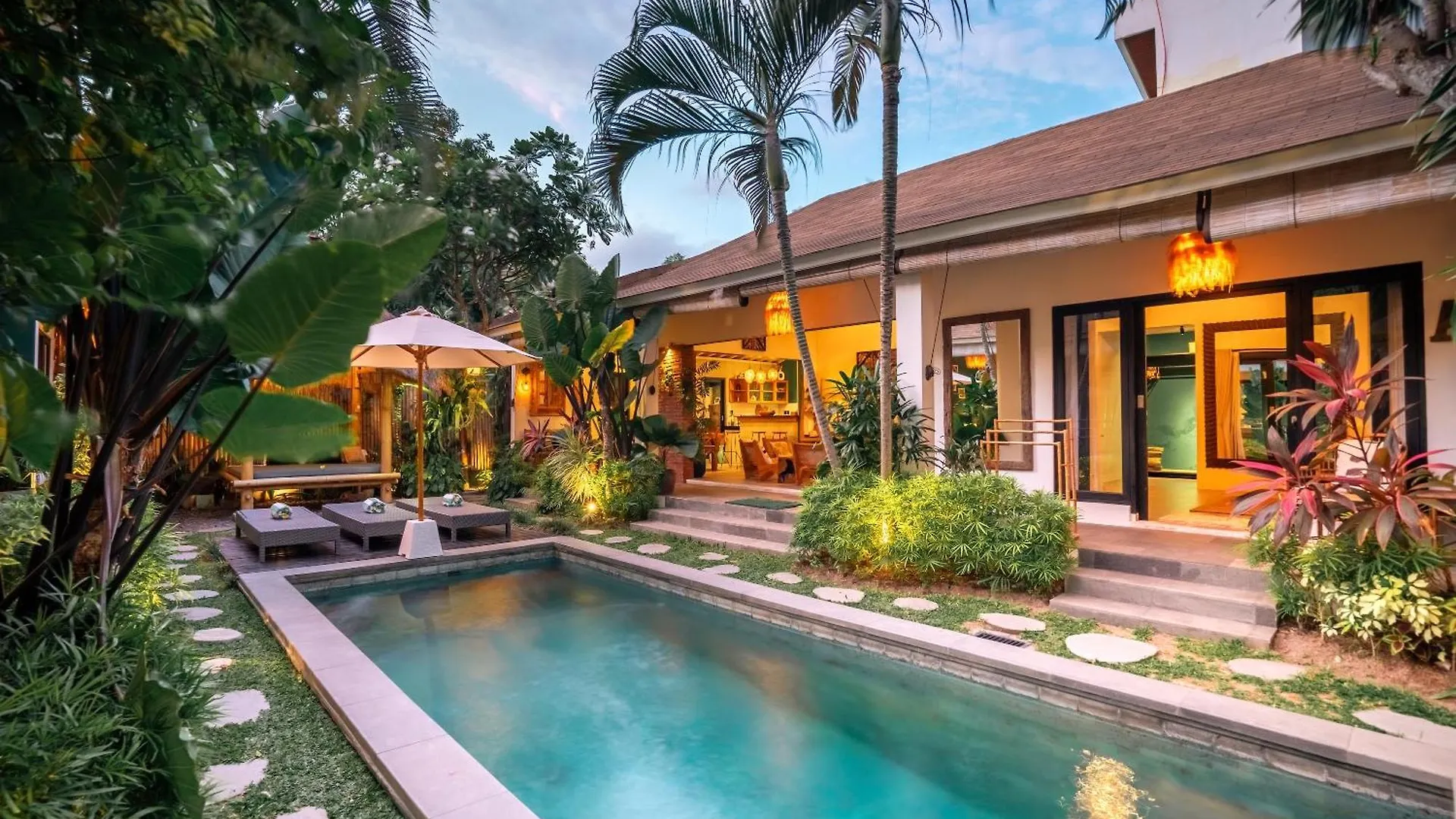 度假居 Villa Mint, 3Br Tropical Escape With Private Pool And Lush Garden 塞米亚克